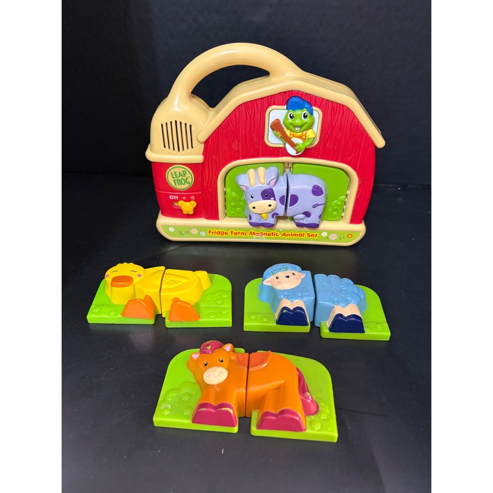 LeapFrog Fridge Farm Magnetic Matching Animal Barn Set Tested And Working